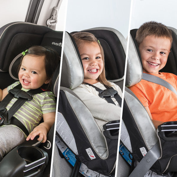 Evenflo - Symphony DLX All-in-One Convertible Car Seat (Ashland Gray)
