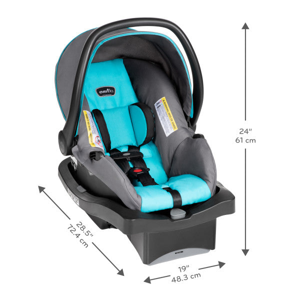 🔥 HOT DEAL 🔥 Evenflo - Victory Plus Jogging Stroller Travel System with LiteMax Infant Car Seat Malibu