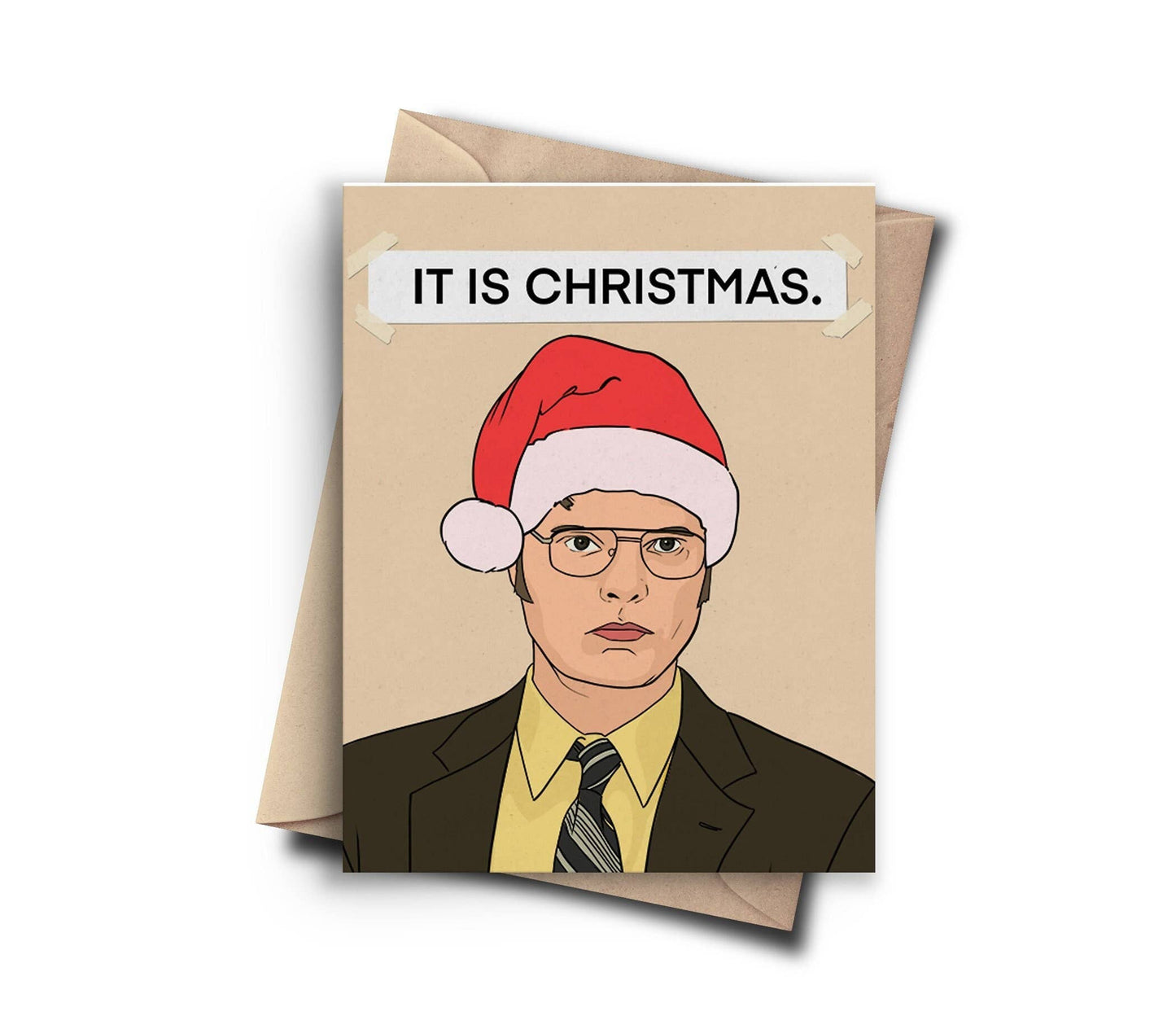 Pop Cult Paper - The Office Christmas Card - Dwight Funny Christmas Card Pack (7426902655154)