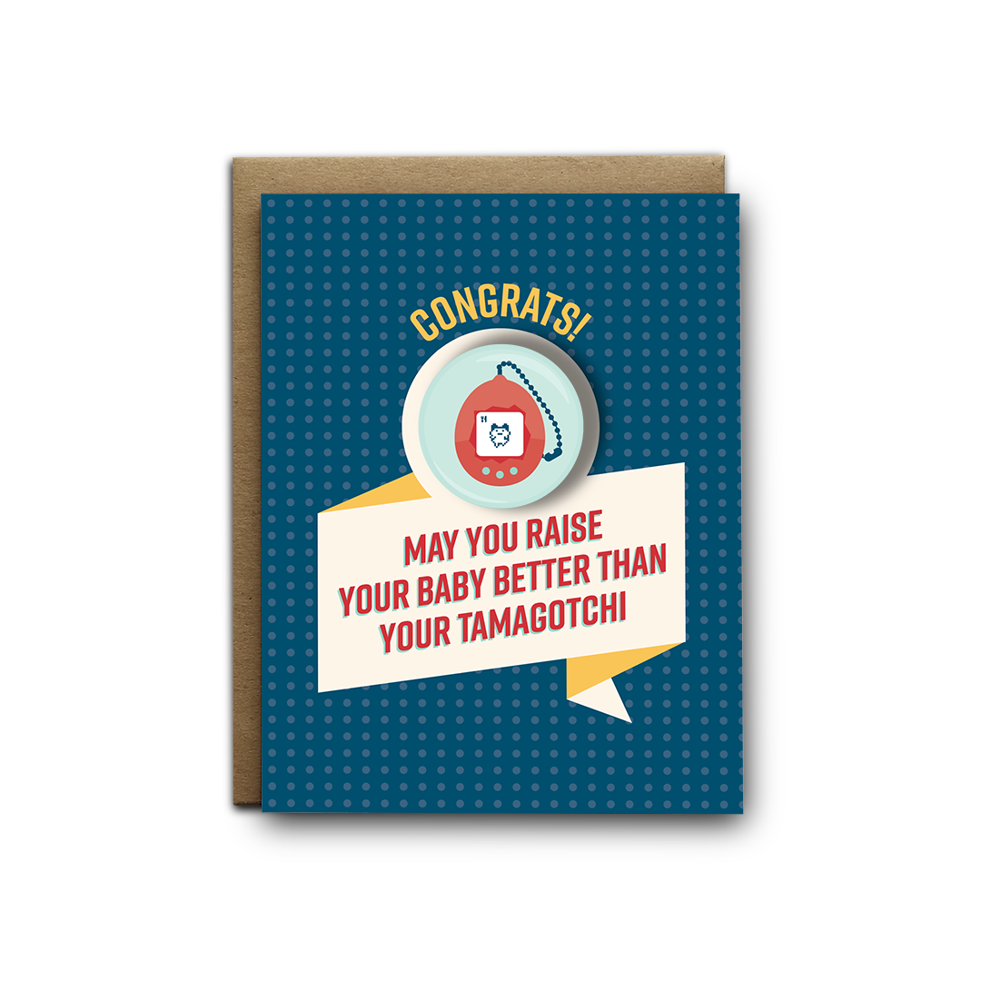 I'll Know It When I See It - Tamagotchi Baby Magnet Greeting Card (7426903081138)