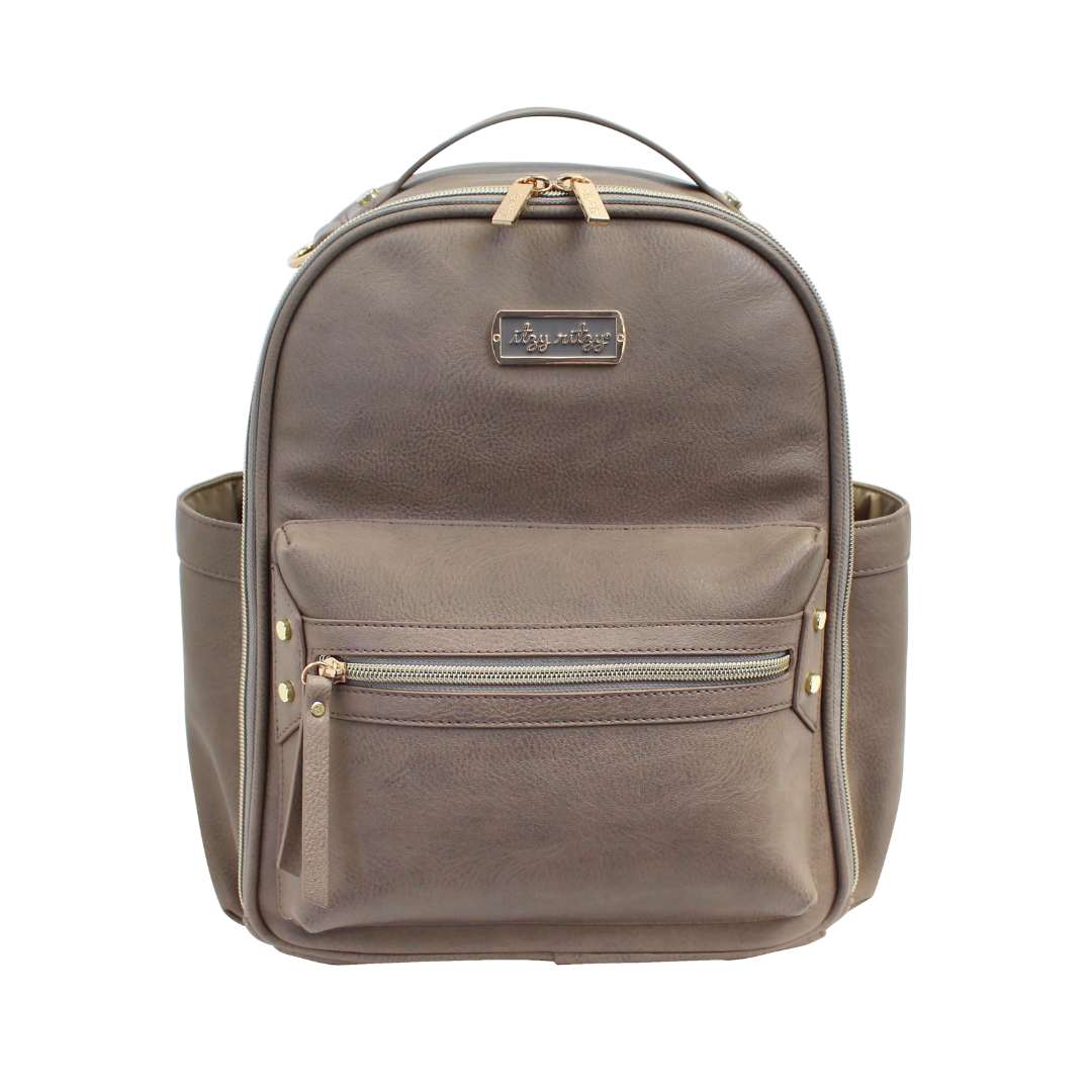 Itzy Ritzy - Taupe Itzy Mini™ Diaper Bag Backpack (7381168193714)