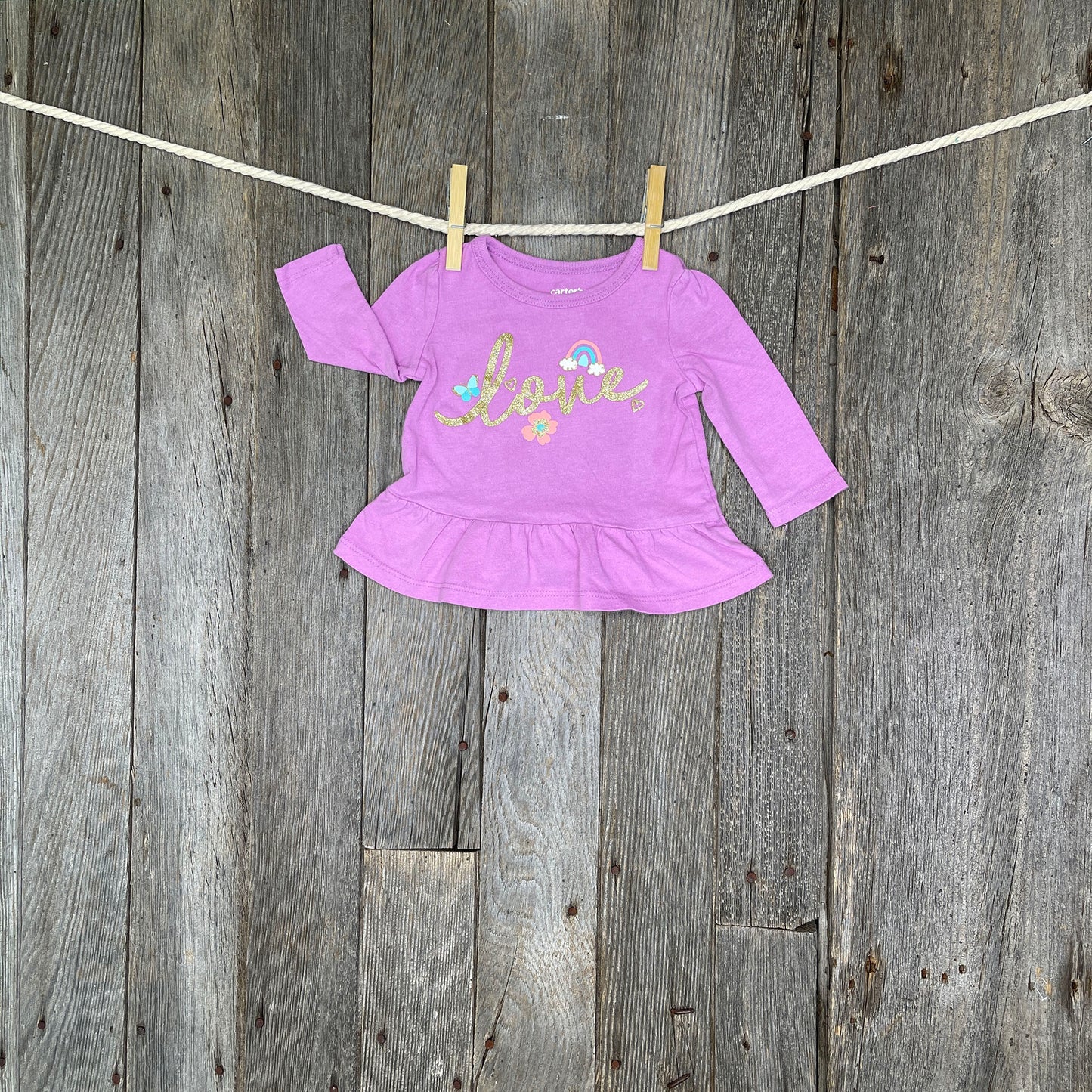 Long Sleeve Top 0-3 Months Essentials (7171626074290)