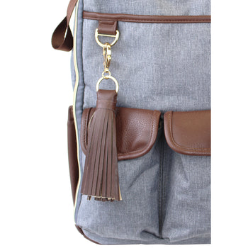 Itzy Ritzy - Handsome Heather Gray Boss Backpack™ Diaper Bag (7381167931570)