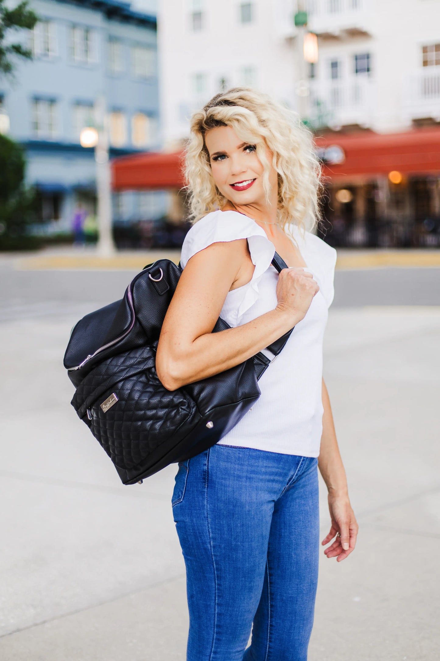 Bellaboo Boutique - Bellaboo Lily Diaper Bag - Onyx