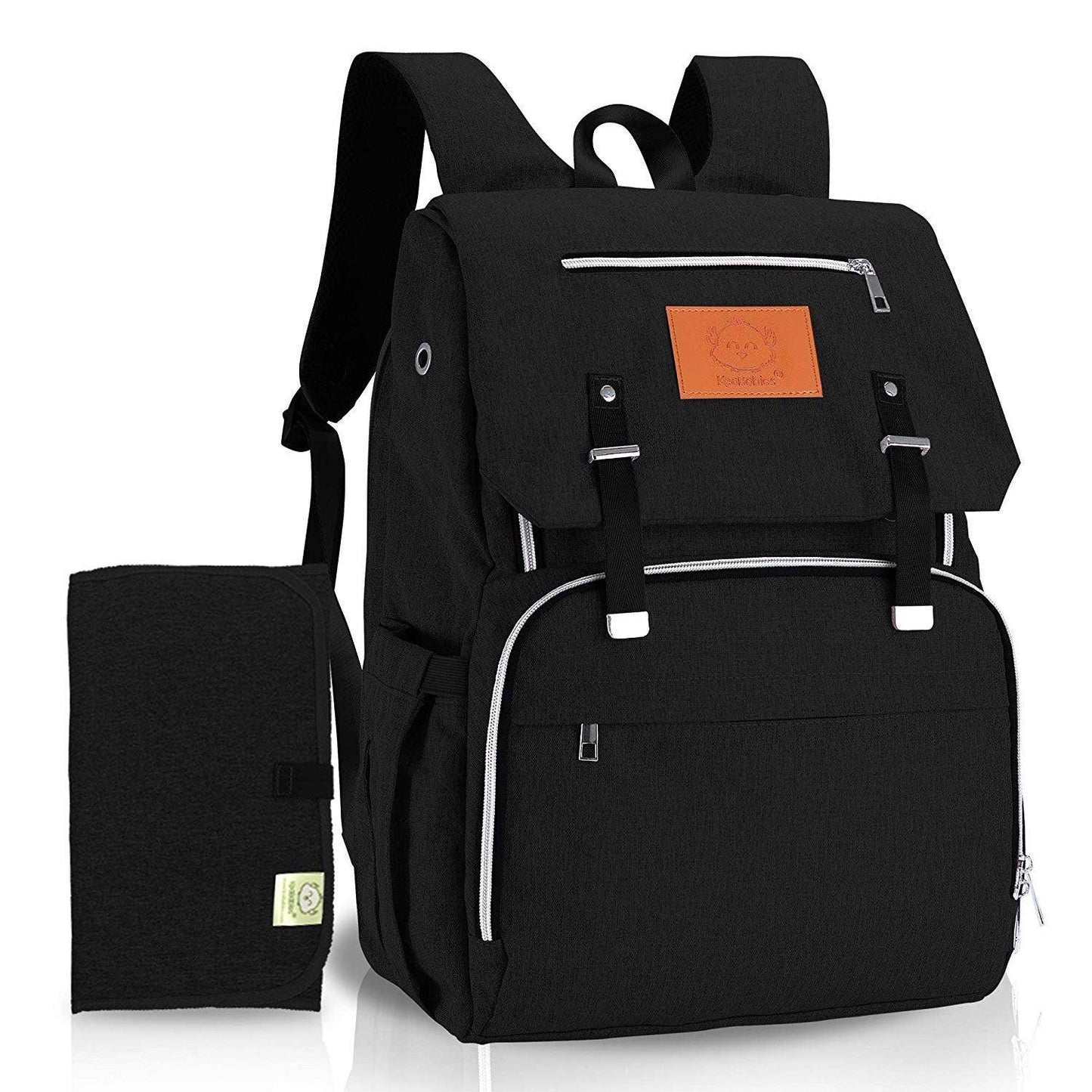 KeaBabies - KeaBabies Explorer Diaper Bag Backpack (Trendy Black) (7378800804018)