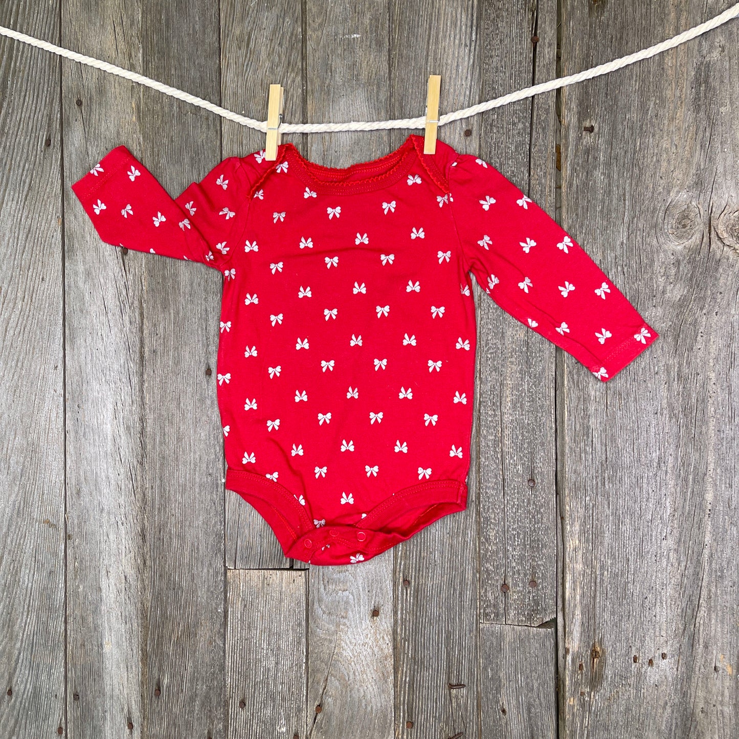Long Sleeve Onesie 12-18 Months Essentials BCP (7219659079858)