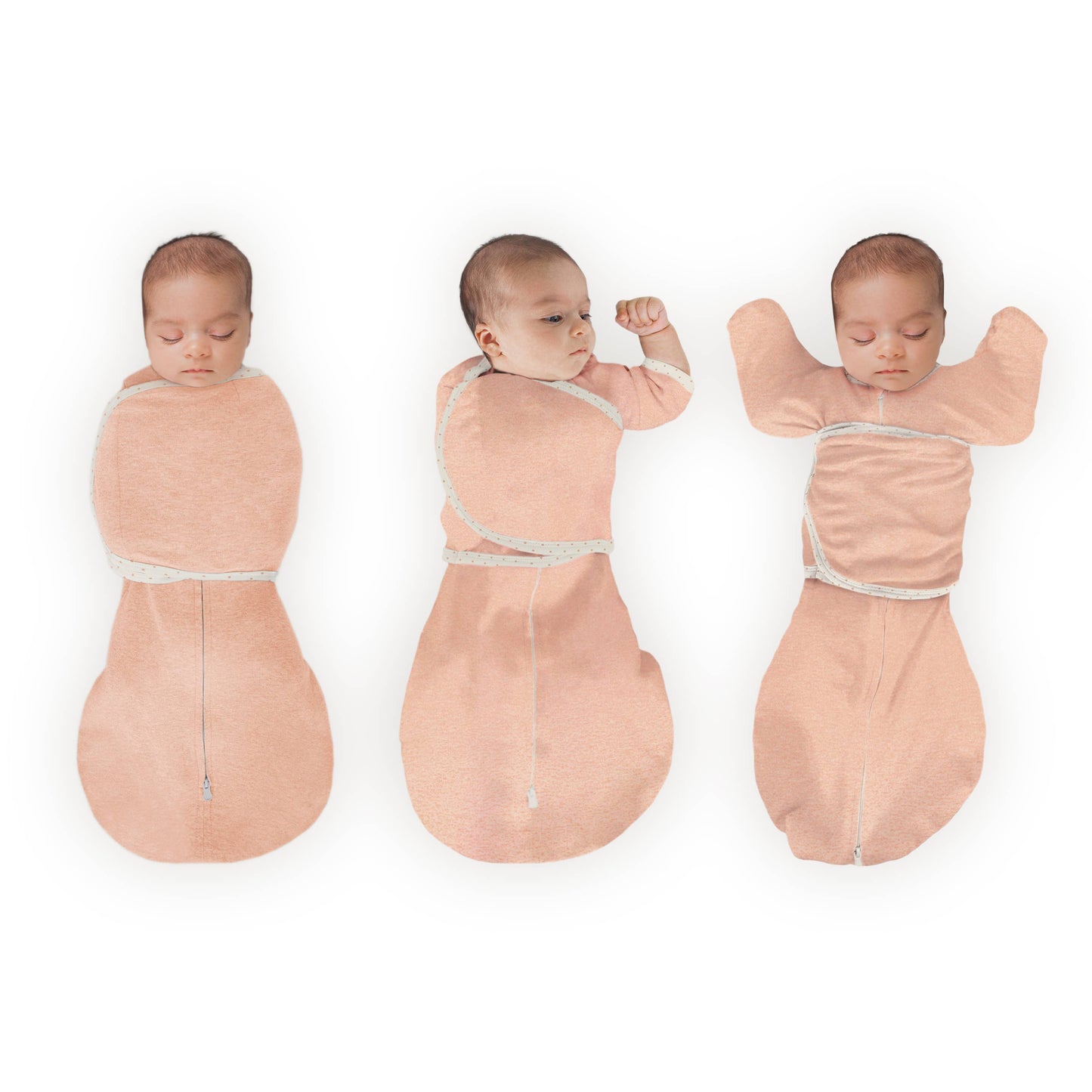 Omni Swaddle Sack - Heathered Peach Blush - Newborn/0-3 Months