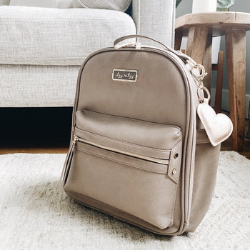 Itzy Ritzy - Taupe Itzy Mini™ Diaper Bag Backpack (7381168193714)