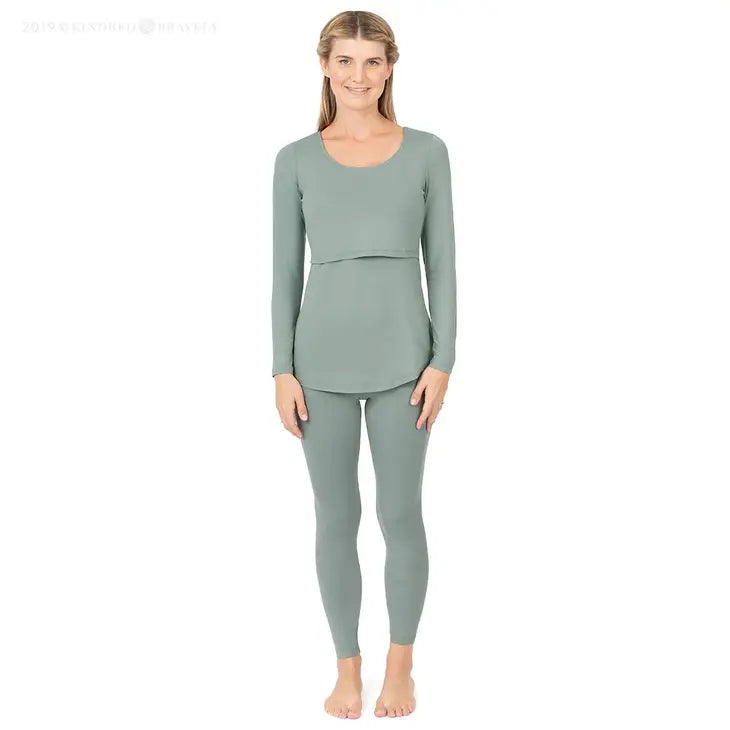 Jane Long Sleeve Nursing Pajama Set - Top & Bottom