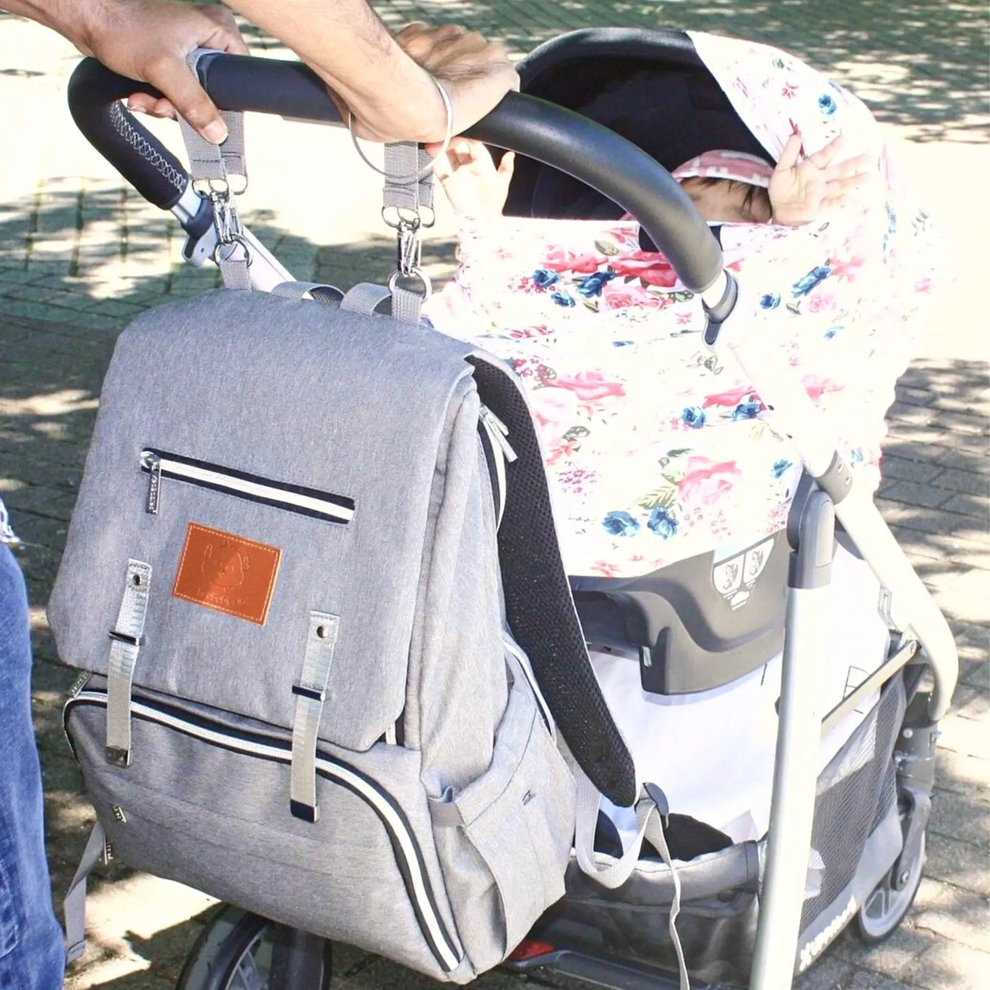 KeaBabies - KeaBabies Explorer Diaper Bag Backpack (Classic Gray) (7378801033394)
