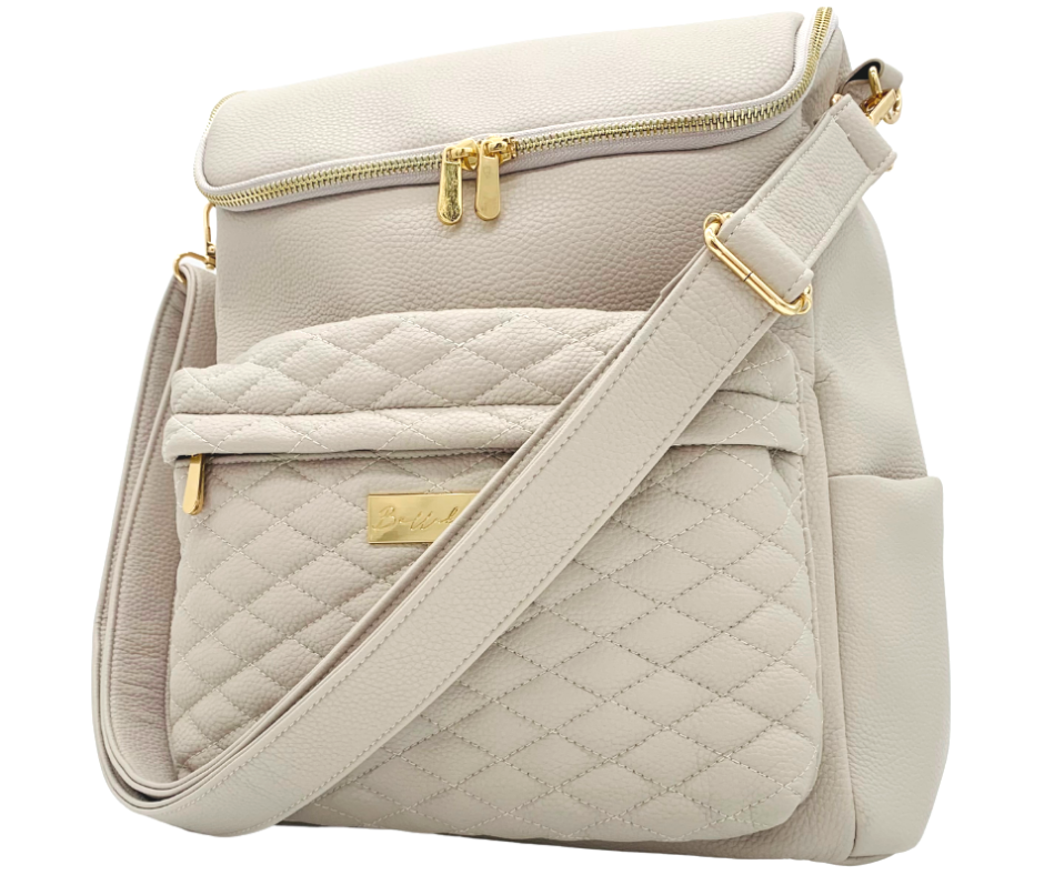 Bellaboo Boutique - Bellaboo Lily Diaper Bag - Mocha