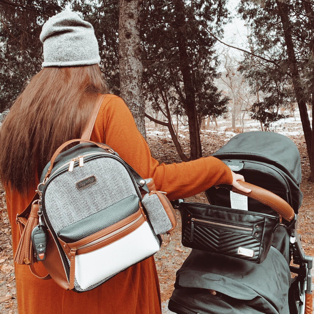 Itzy Ritzy - Coffee & Cream Itzy Mini™ Diaper Bag Backpack (7381168259250)