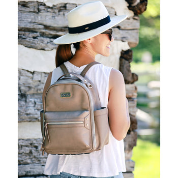 Itzy Ritzy - Taupe Itzy Mini™ Diaper Bag Backpack (7381168193714)