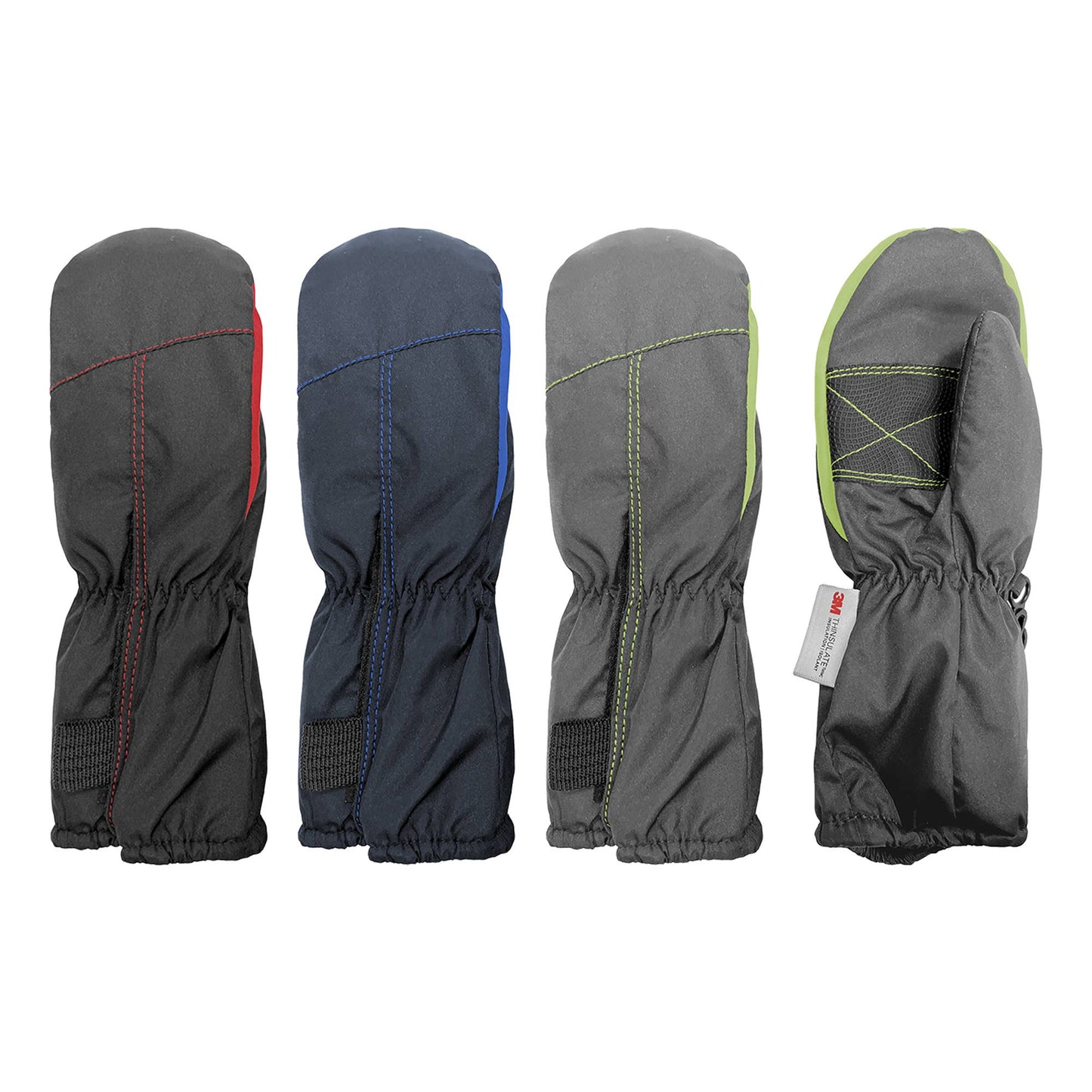 Microfiber Ski Mitten w. Thinsulate Size 2-4