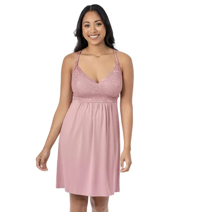 Kindred Bravely - Lucille Lace Maternity & Nursing Nightgown