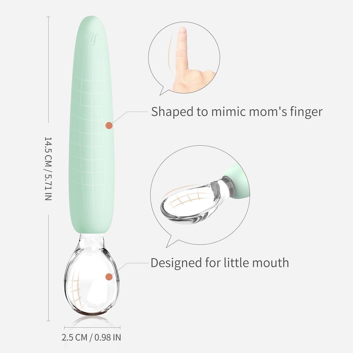 YOOFOREA - Silicone First Stage Teether Spoons