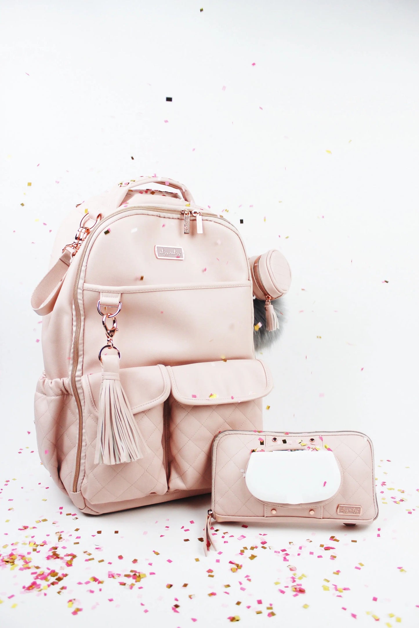 Itzy Ritzy - Blush Diaper Bag Charm Pod Keychain (7381167898802)