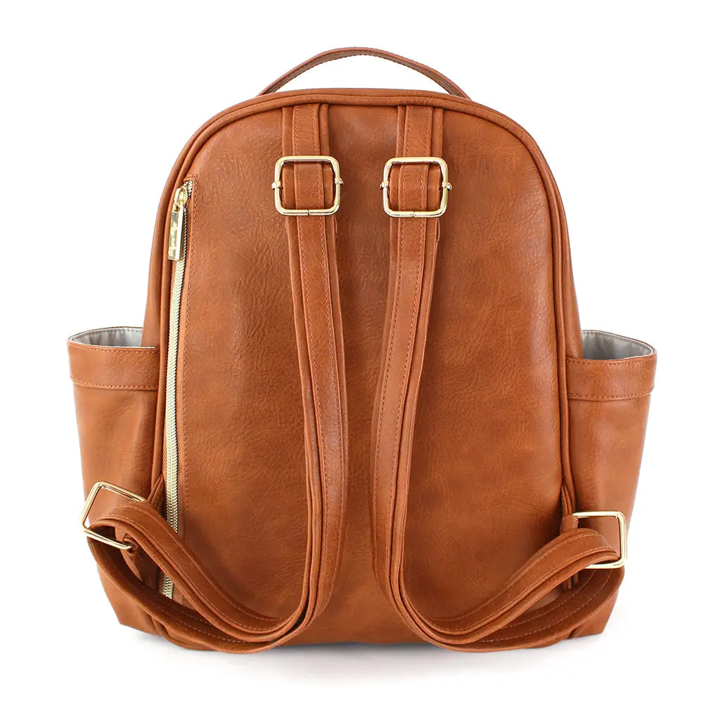 Itzy Ritzy - Cognac Itzy Mini™ Diaper Bag Backpack (7381168324786)