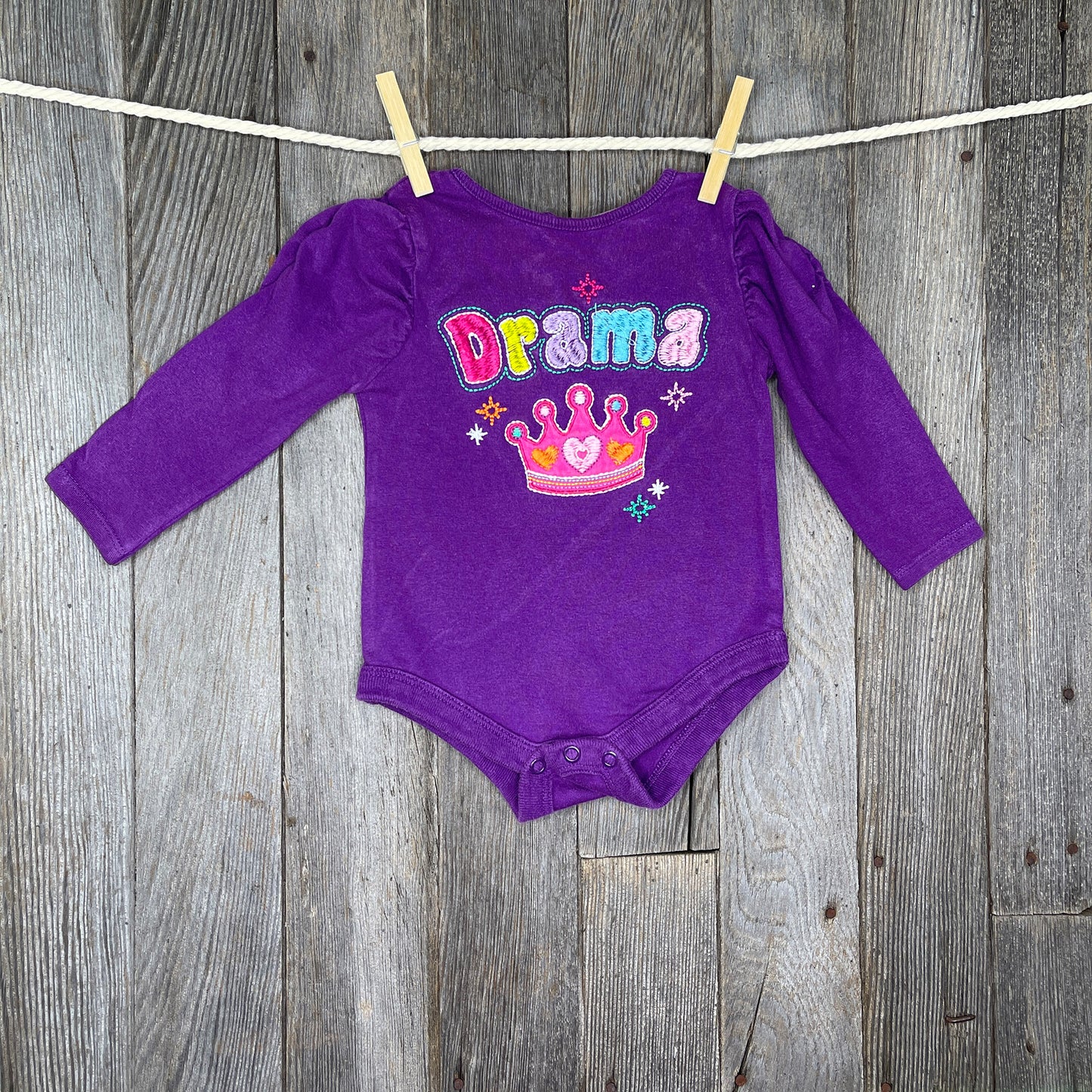 Long Sleeve Onesie 6-9 Months Essentials BCP (7175246282930)