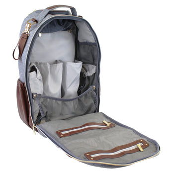 Itzy Ritzy - Handsome Heather Gray Boss Backpack™ Diaper Bag (7381167931570)