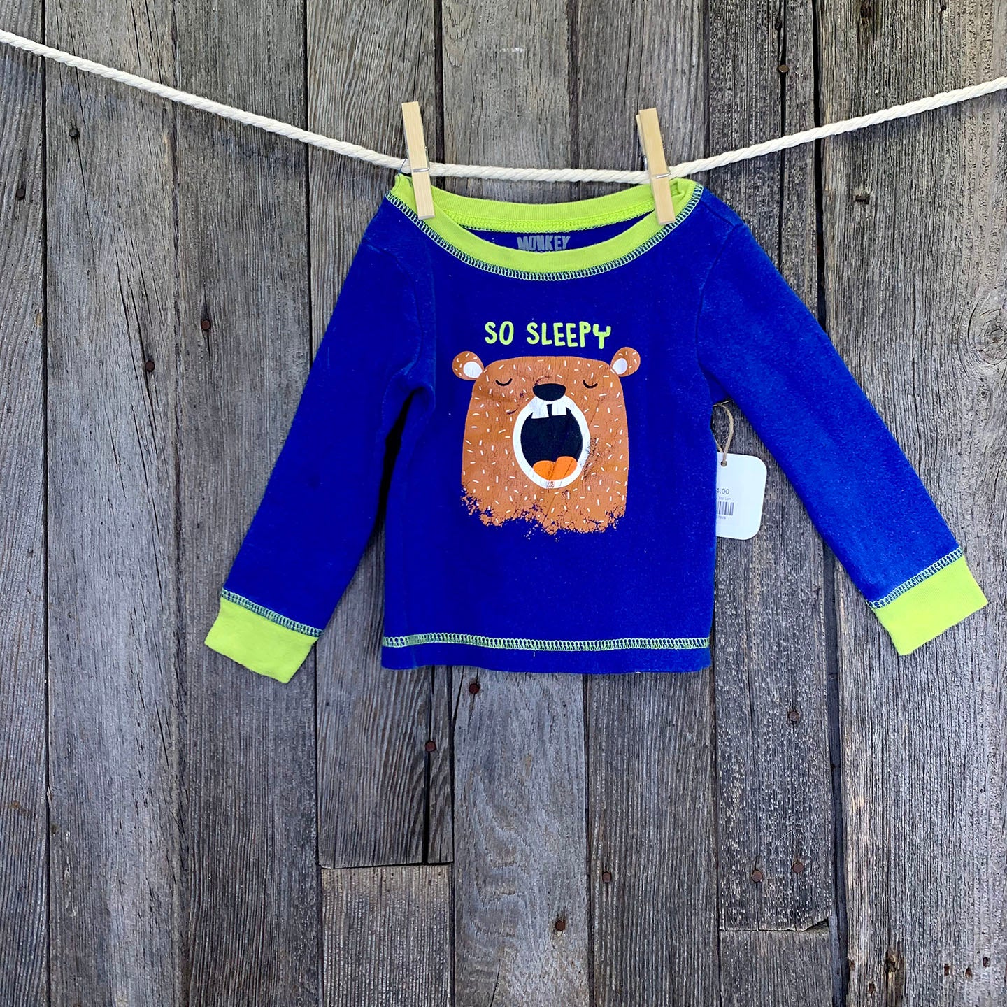 Pajama Top Long Sleeve 18-24 Months BCP (7263632752818)