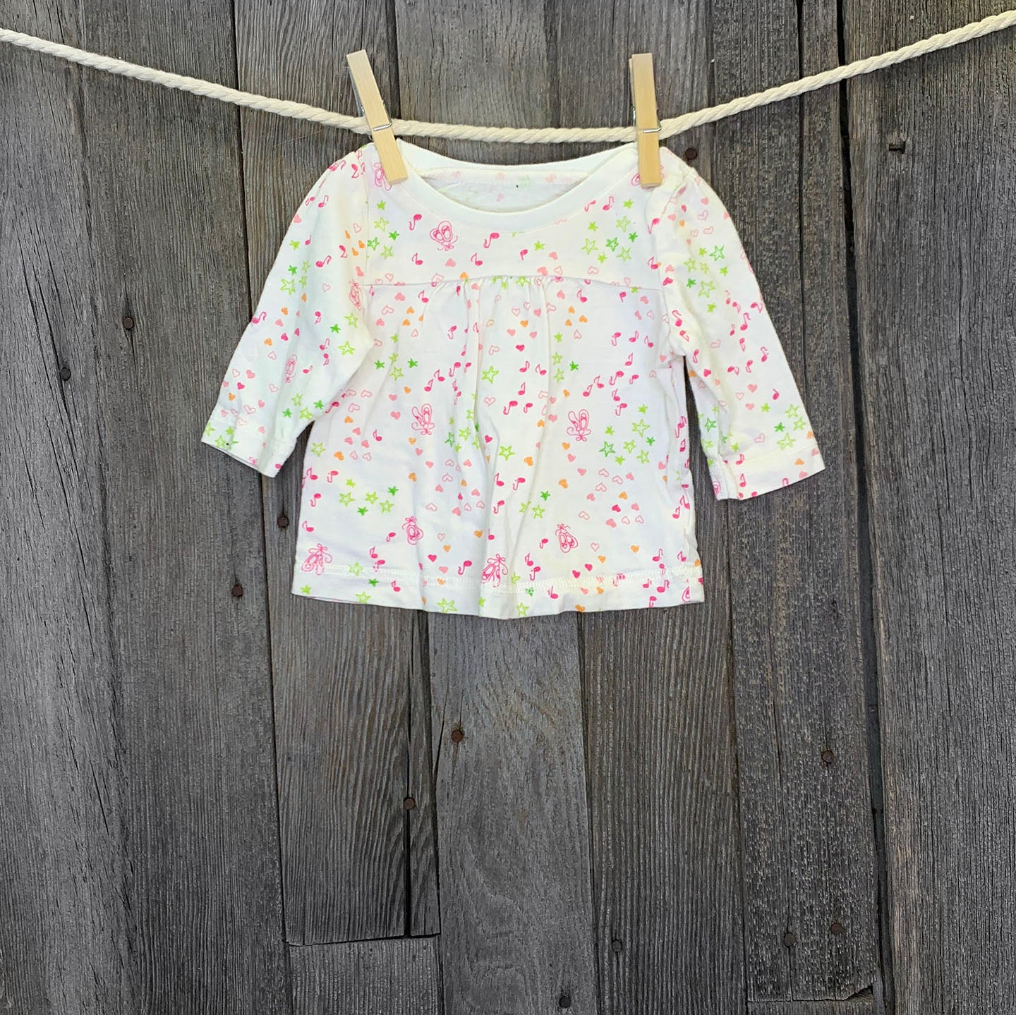 Long Sleeve Top 0-3 Months Essentials (7229460119730)