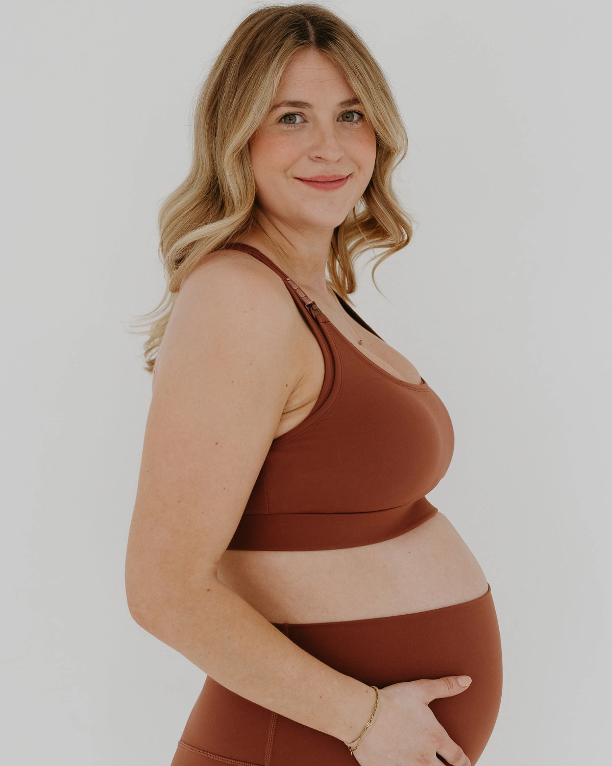 AXK Maternity - Full Support Nursing Bra - Brown