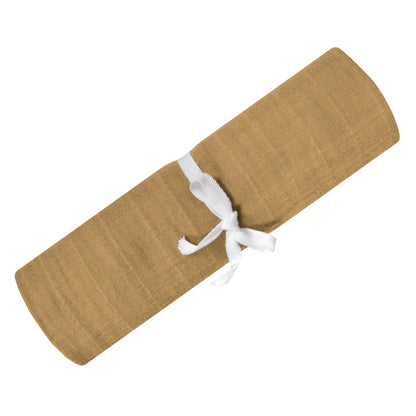 Perlimpinpin - Cotton muslin swaddle - Honey: OS