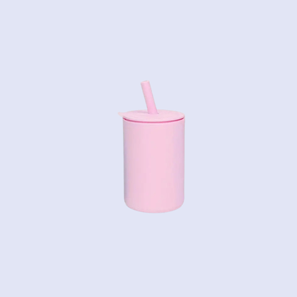 Milk Addict - Milk Addict Silicone Cup And Straw Set: Turquoise