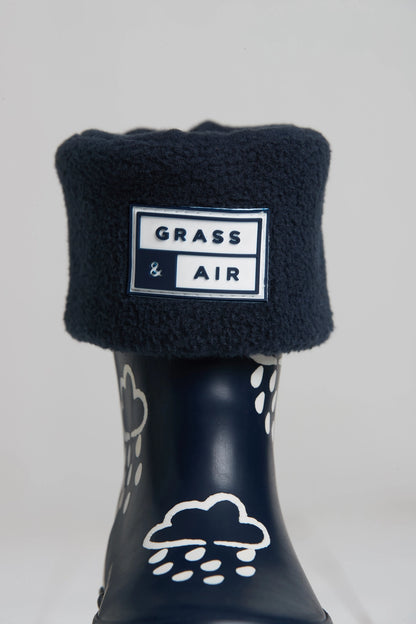Grass & Air - Colour Changing Rain Boots (Wellies) - Navy
