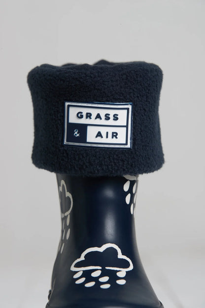Grass & Air - Colour Changing Rain Boots (Wellies) - Navy