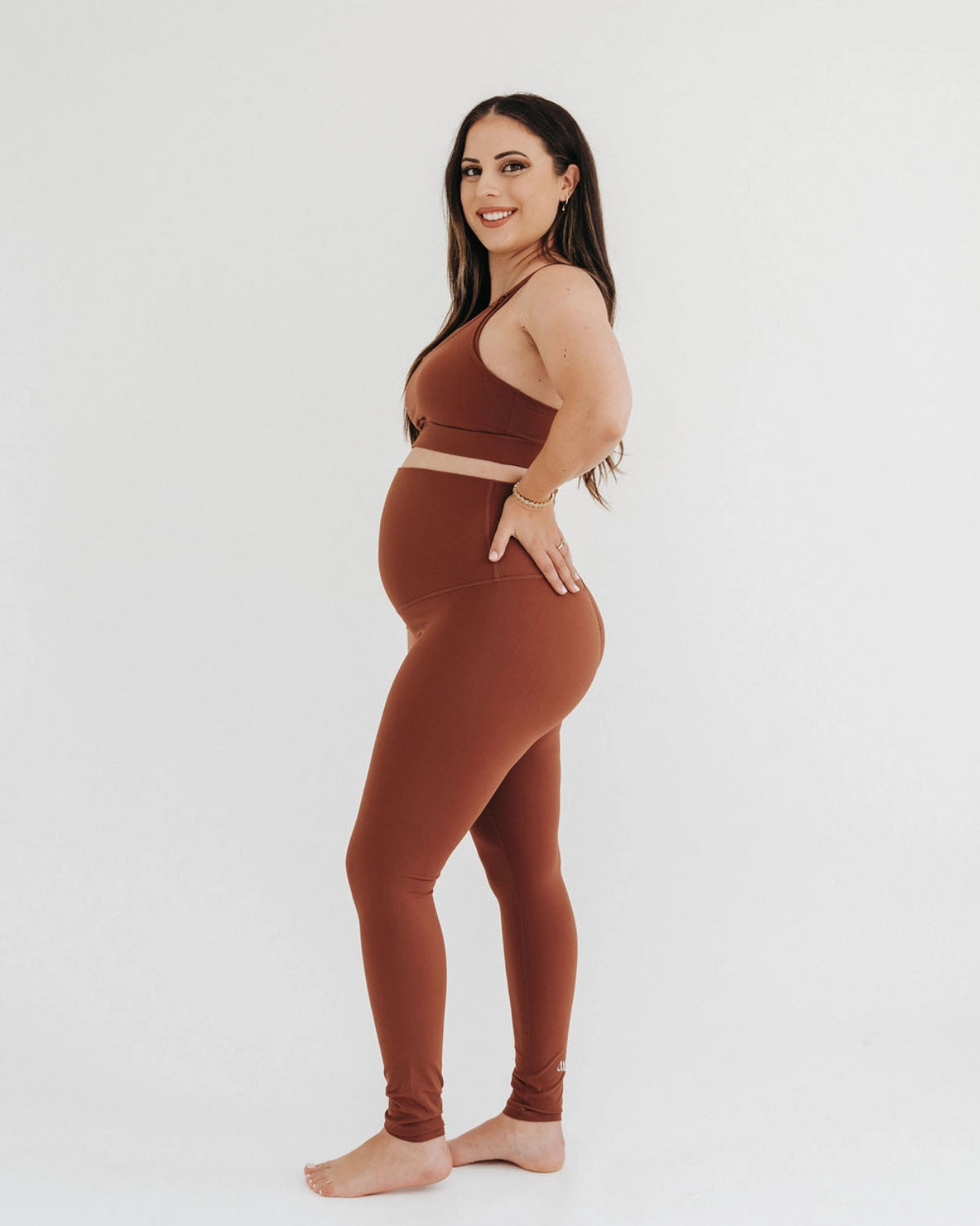 AXK Maternity - Core Curve Legging - Brown