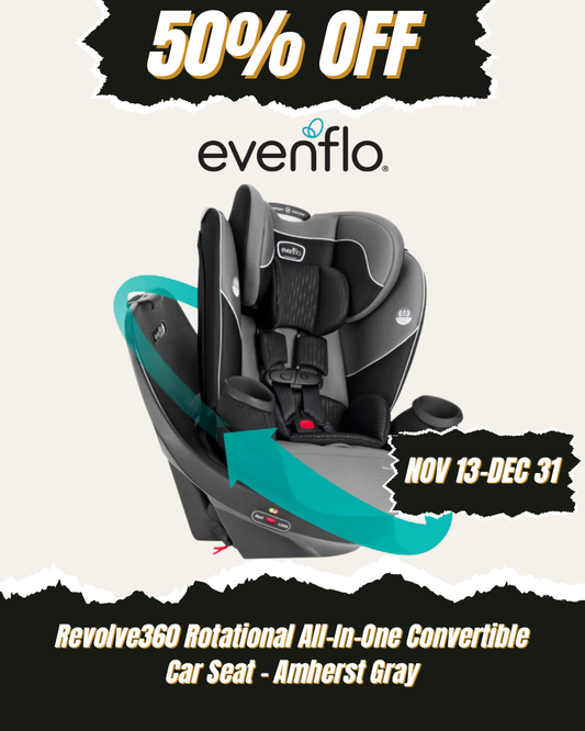 EVENFLO Revolve360 Rotational All-In-One Convertible Car Seat (Amherst Gray)
