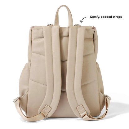 OiOi - Signature Nappy Backpack - Oat