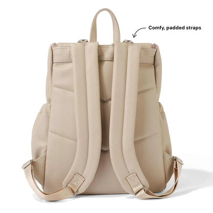OiOi - Signature Nappy Backpack - Oat