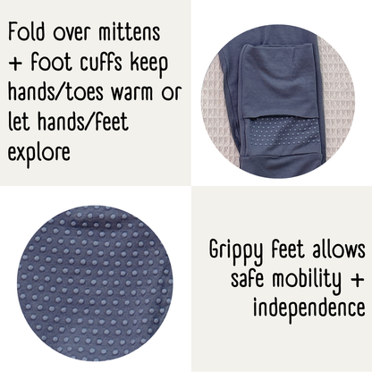 Little Locals PALS  Sleep + Play Long Sleeve Romper - Moss