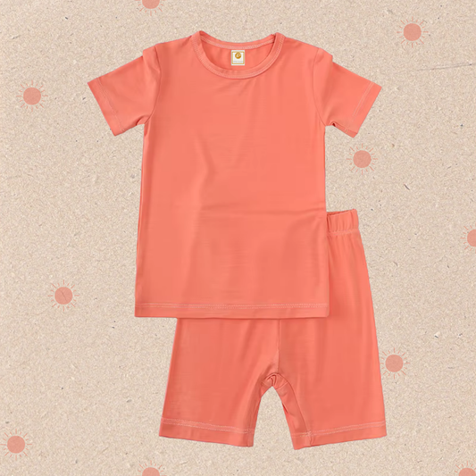 ✨PRE-SALE✨ Little Locals Bamboo Summer Set - TANGERINE