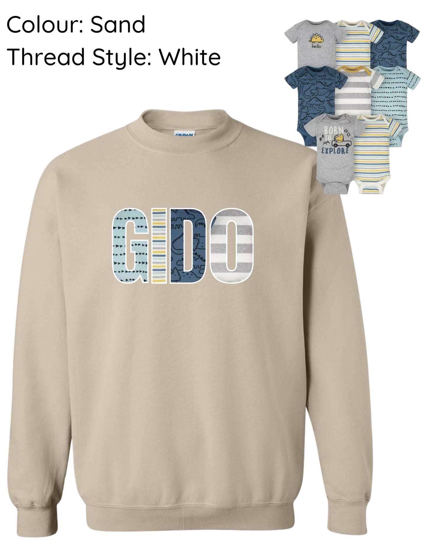 !! LIMITED TIME ONLY !! GIDO CUSTOM KEEPSAKE CREWNECK SWEATSHIRT