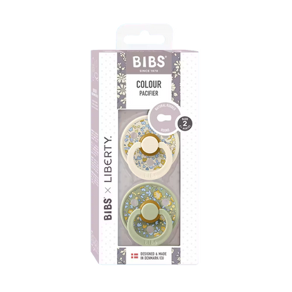 BIBS x LIBERTY Colour 2 Pack Eloise - Sage Mix