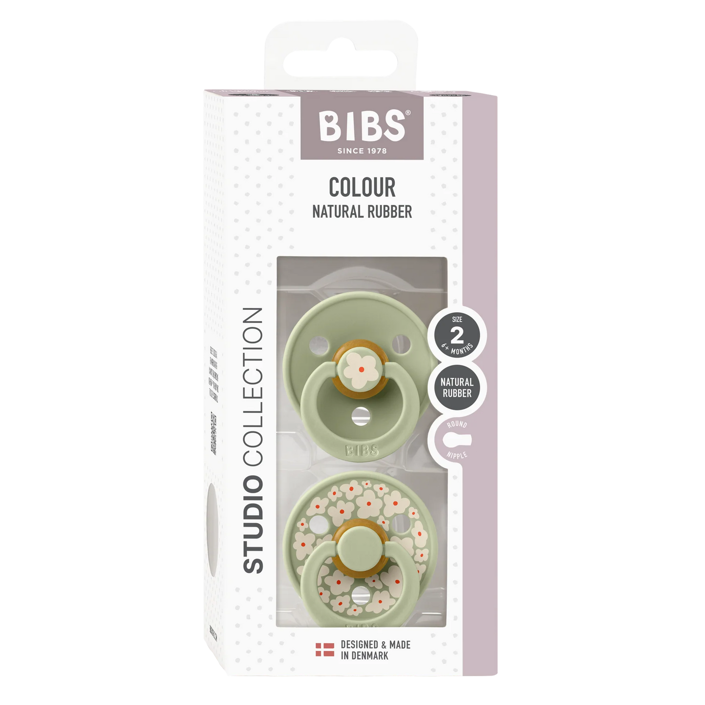 BIBS - Studio Colour 2 Pack - Jasmine + Sage Mix