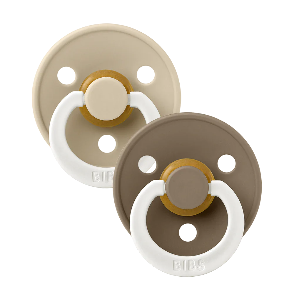 BIBS - Colour GLOW 2 Pack - Vanilla Glow + Dark Oak Glow