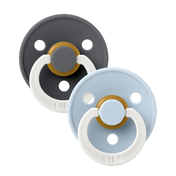 BIBS - Colour GLOW 2 Pack - Iron Glow + Baby Blue Glow
