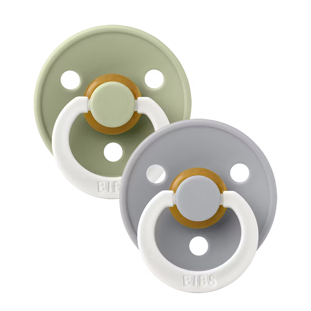 BIBS - Colour GLOW 2 Pack - Sage/Cloud
