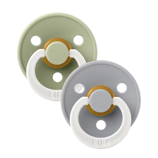 BIBS - Colour GLOW 2 Pack - Sage/Cloud