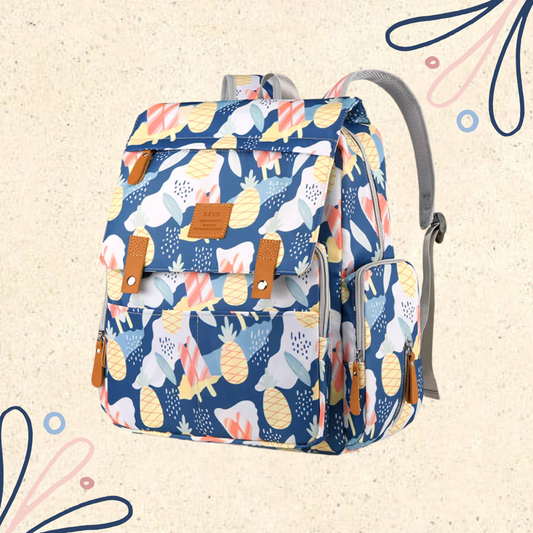 PRE-ORDER - Little Locals Diaper Rucksack - Pina Colada