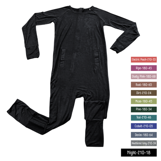 Little Locals PALS  Sleep + Play Long Sleeve Romper - Night