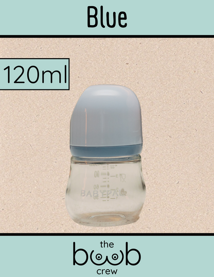 The Boob Crew - Glass Bottle - Blue