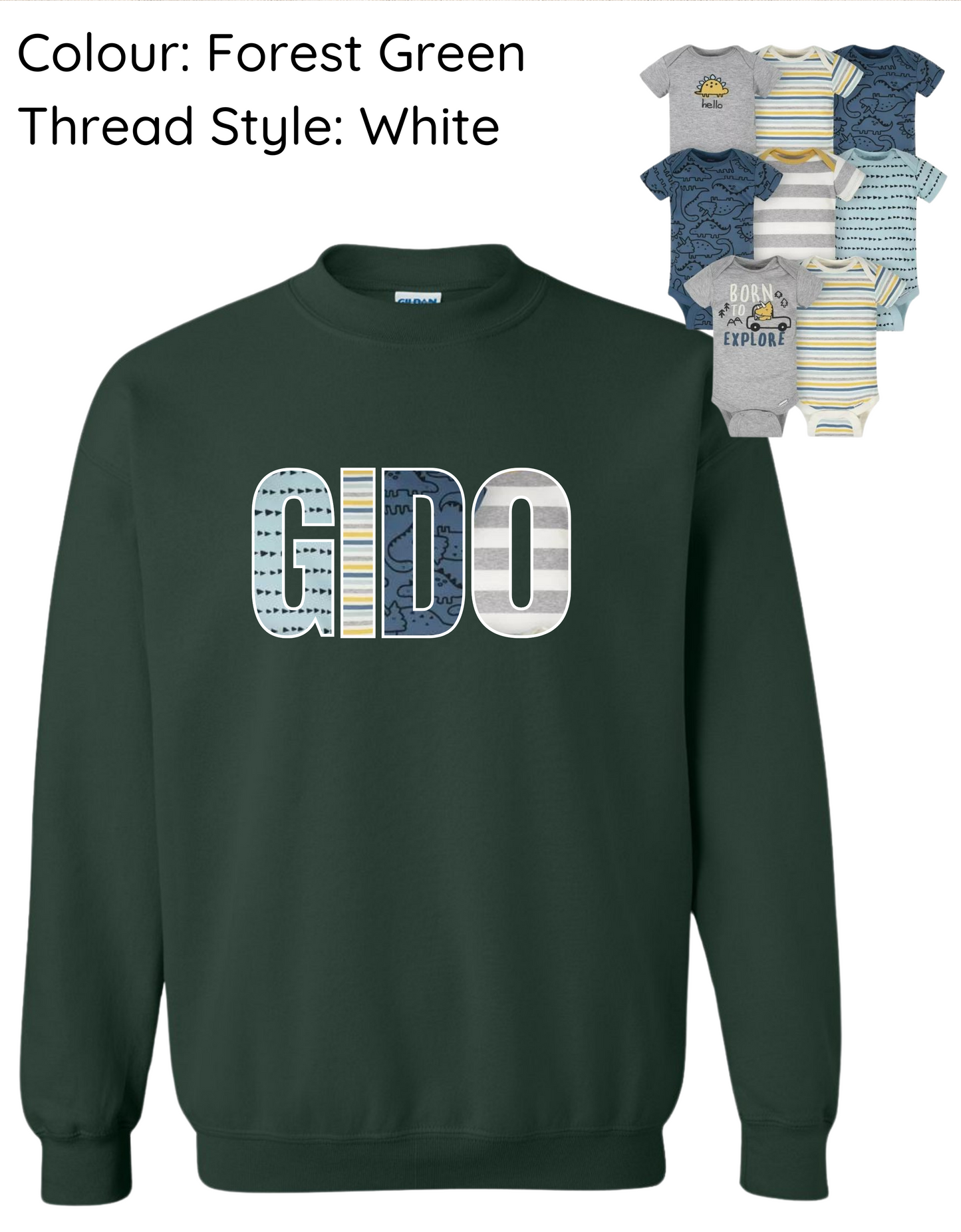 !! LIMITED TIME ONLY !! GIDO CUSTOM KEEPSAKE CREWNECK SWEATSHIRT