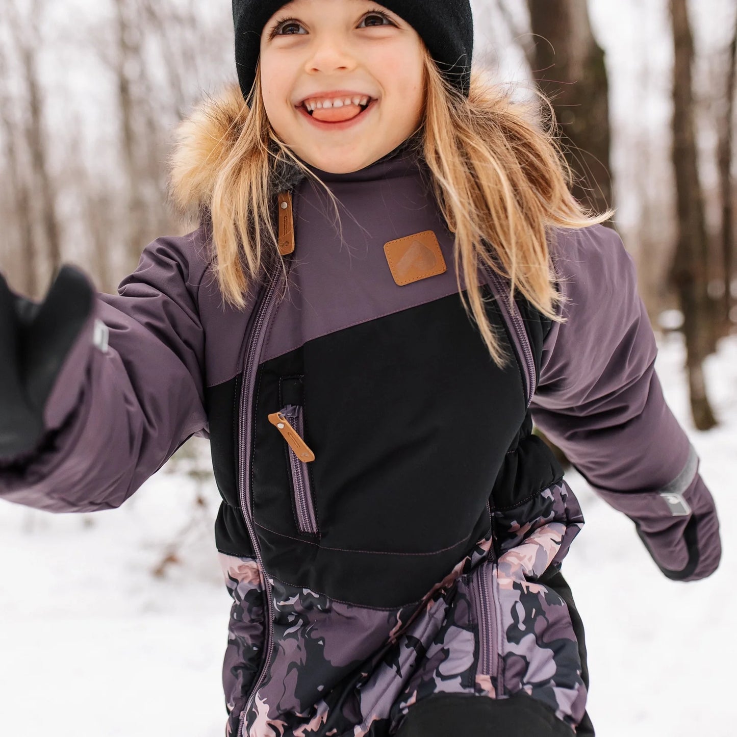 Perlimpinpin - One Piece Toddler Snowsuit - Abstract