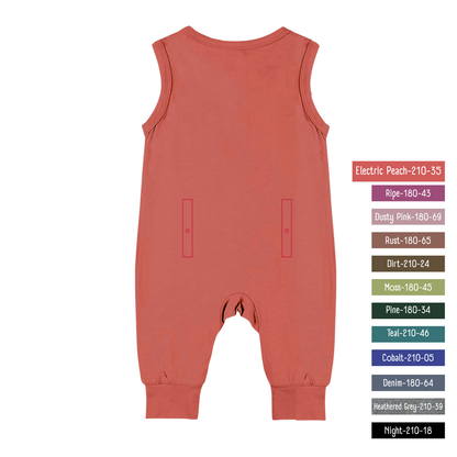 Little Locals PALS Sleep + Play Underalls - Electric Peach